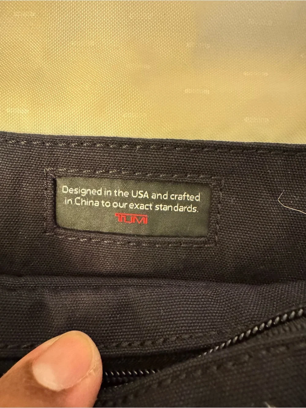 VTG TUMI black Nylon Crossbody Multi Pocket Travel Passport Messenger Bag
